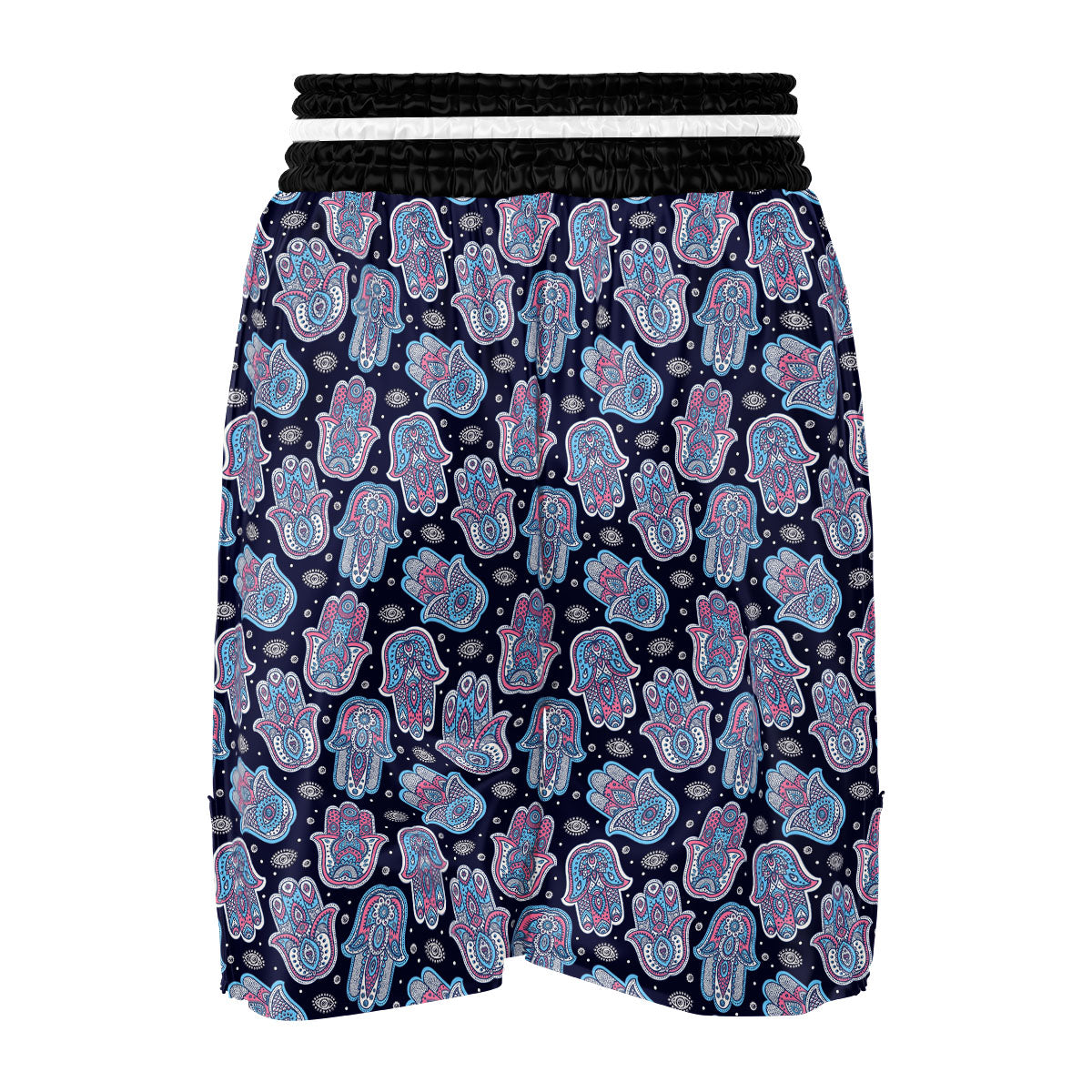 Hamsa Boho Print Pattern Boxing Shorts-grizzshop