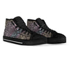 Hamsa Elephant Mandala Print Men Women's High Top Shoes-grizzshop