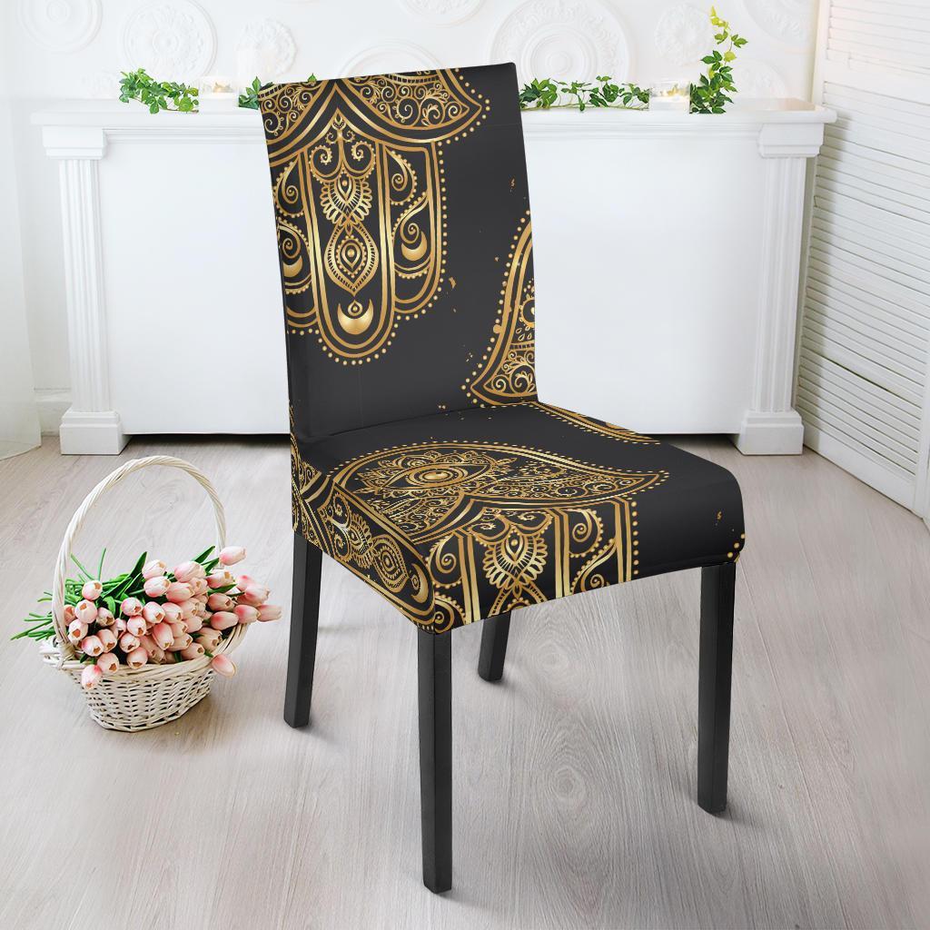 Hamsa Evil Eye Pattern Print Chair Cover-grizzshop