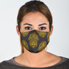 Hamsa Evil Eye Pattern Print Face Mask-grizzshop