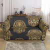 Hamsa Evil Eye Pattern Print Loveseat Cover-grizzshop