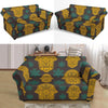 Hamsa Evil Eye Print Pattern Loveseat Cover-grizzshop