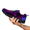 Hamsa Hand Purple Print Black Sneaker-grizzshop