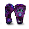 Hamsa Hand Purple Print Boxing Gloves-grizzshop