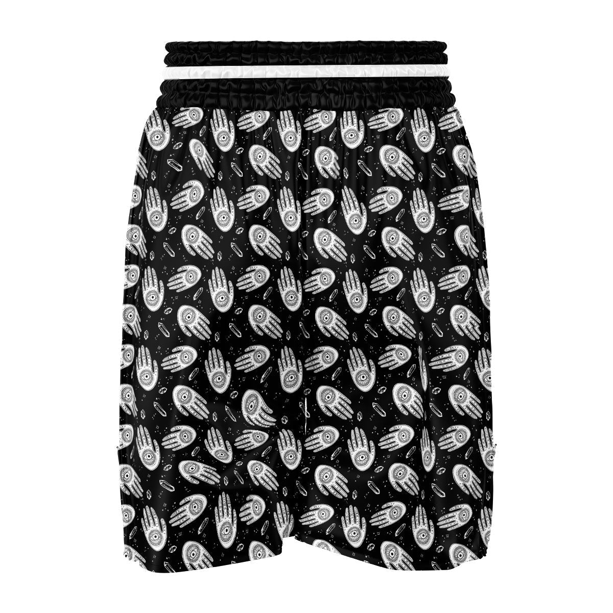 Hamsa Symbol Print Pattern Boxing Shorts-grizzshop