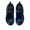 Hamsa Turquoise Print Pattern Black Sneaker-grizzshop