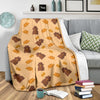 Hamster Eating Pattern Print Blanket-grizzshop