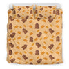 Hamster Eating Pattern Print Duvet Cover Bedding Set-grizzshop