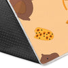 Hamster Eating Pattern Print Floor Mat-grizzshop