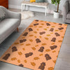 Hamster Eating Pattern Print Floor Mat-grizzshop