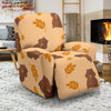 Hamster Eating Pattern Print Recliner Cover-grizzshop