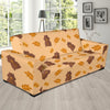 Hamster Eating Pattern Print Sofa Covers-grizzshop