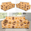 Hamster Eating Pattern Print Sofa Covers-grizzshop