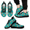 Hamster Pattern Print Black Sneaker Shoes For Men Women-grizzshop