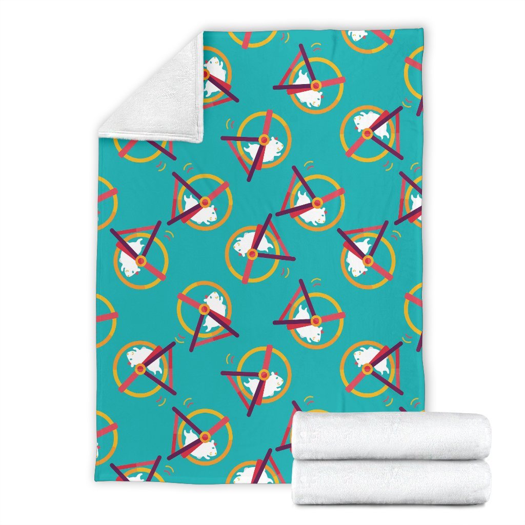 Hamster Pattern Print Blanket-grizzshop