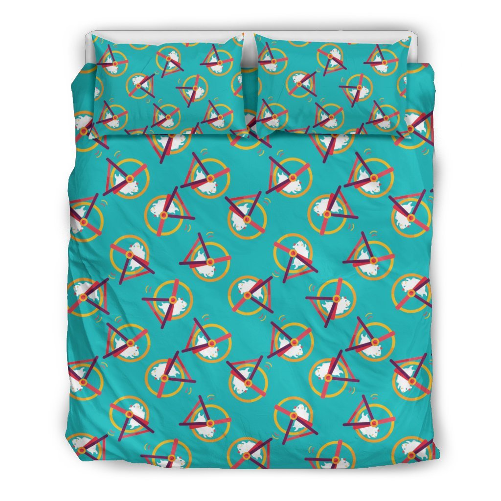 Hamster Pattern Print Duvet Cover Bedding Set-grizzshop