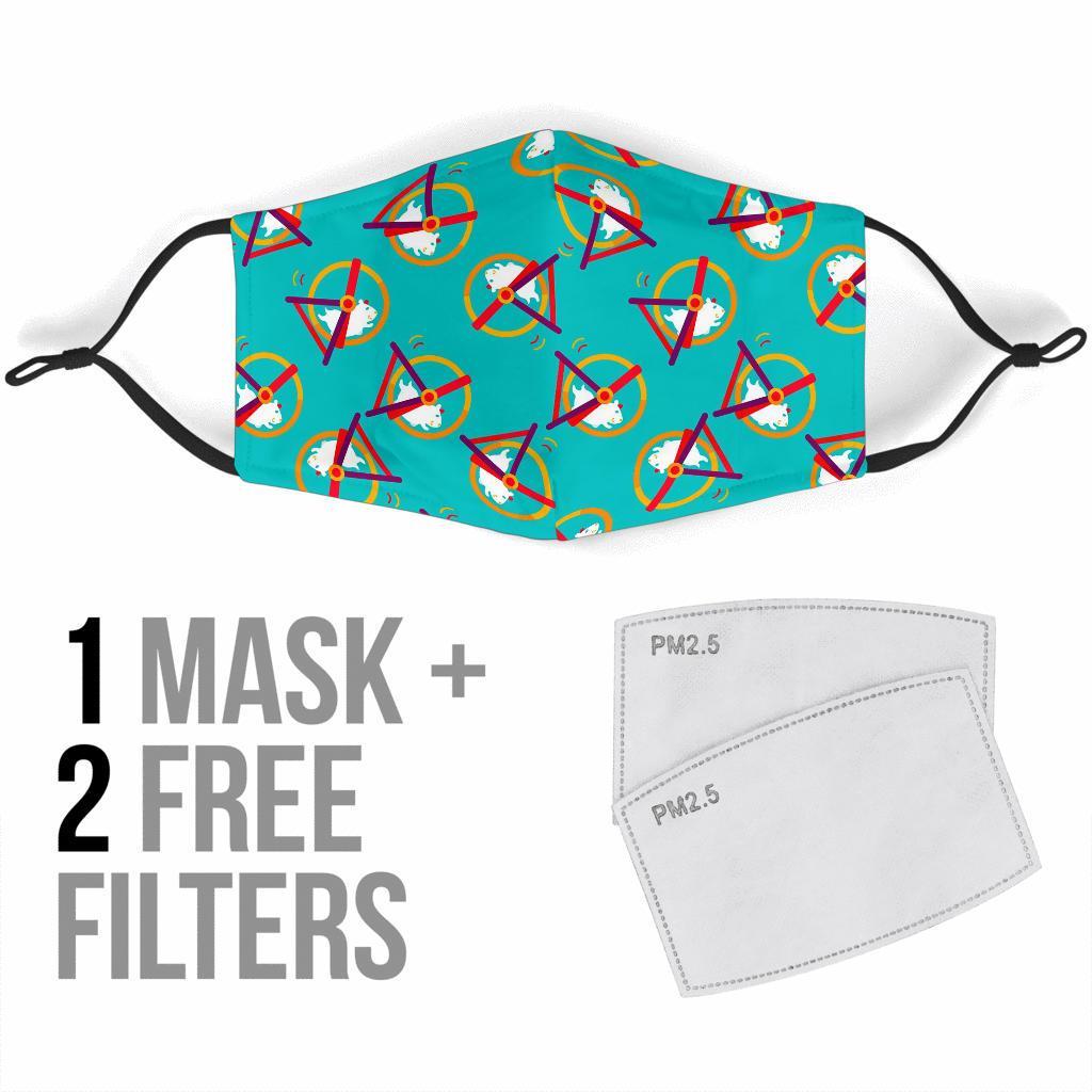 Hamster Pattern Print Face Mask-grizzshop