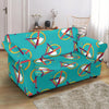 Hamster Pattern Print Loveseat Cover-grizzshop