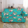 Hamster Pattern Print Loveseat Cover-grizzshop