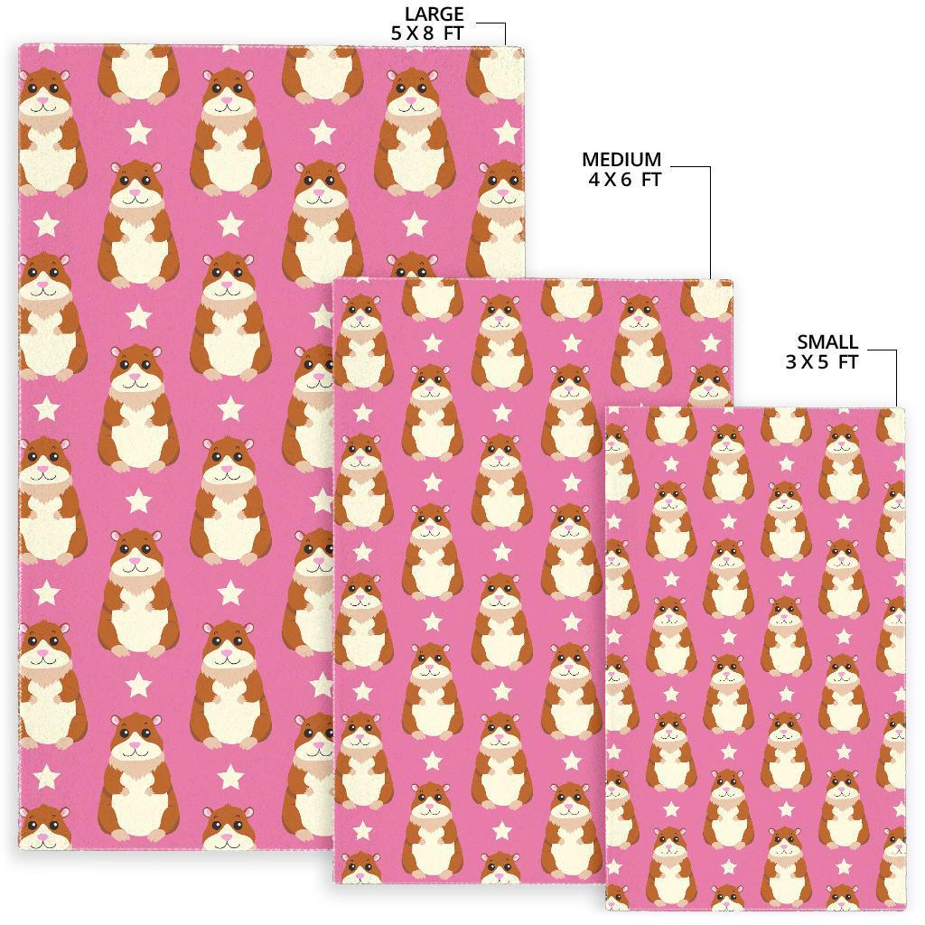 Hamster Print Pattern Floor Mat-grizzshop