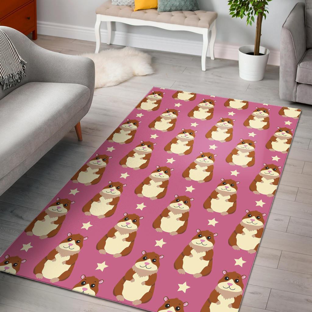 Hamster Print Pattern Floor Mat-grizzshop