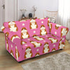 Hamster Print Pattern Loveseat Cover-grizzshop