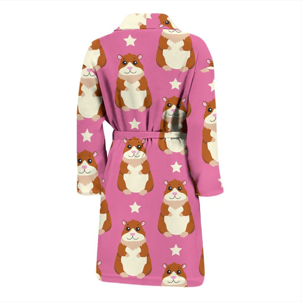 Hamster Print Pattern Men Long Robe-grizzshop