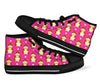 Hamster Print Pattern Men Women's High Top Shoes-grizzshop