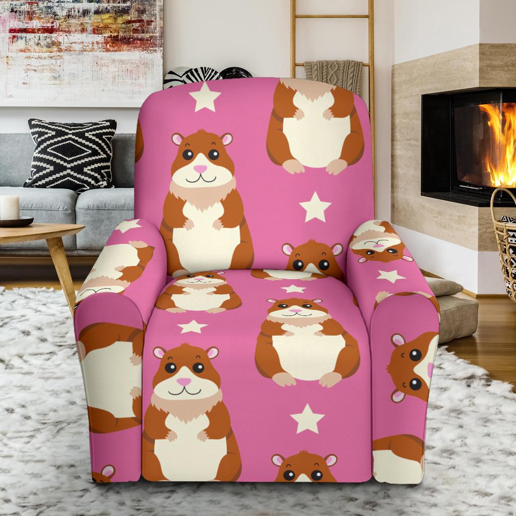 Hamster Print Pattern Recliner Cover-grizzshop