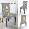 Hamster Sunflower Pattern Print Chair Cover-grizzshop