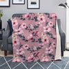 Hand Drawn Hibiscus Print Blanket-grizzshop