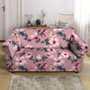 Hand Drawn Hibiscus Print Loveseat Cover-grizzshop