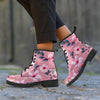 Hand Drawn Hibiscus Print Men's Boots-grizzshop