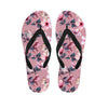 Hand Drawn Hibiscus Print Men's Flip Flops-grizzshop