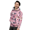 Hand Drawn Hibiscus Print Men's Hoodie-grizzshop