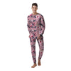 Hand Drawn Hibiscus Print Men's Pajamas-grizzshop