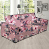 Hand Drawn Hibiscus Print Sofa Cover-grizzshop