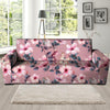 Hand Drawn Hibiscus Print Sofa Cover-grizzshop