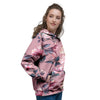 Hand Drawn Hibiscus Print Women's Hoodie-grizzshop