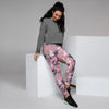 Hand Drawn Hibiscus Print Women's Joggers-grizzshop