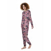 Hand Drawn Hibiscus Print Women's Pajamas-grizzshop