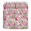 Hand Drawn Pig Pattern Print Duvet Cover Bedding Set-grizzshop