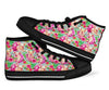 Hand Drawn Pig Pattern Print Men Women's High Top Shoes-grizzshop