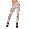 Hand Drawn Pig Pattern Print Women Leggings-grizzshop