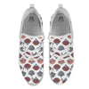 Hand Fan Japanese Print Pattern White Athletic Shoes-grizzshop