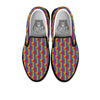 Hand Sign Gay Pride Print Pattern Black Slip On Shoes-grizzshop