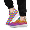 Hand Sign Gay Pride Print Pattern White Athletic Shoes-grizzshop