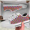 Hand Sign Gay Pride Print Pattern White Low Top Shoes-grizzshop