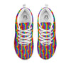 Hand Sign Gay Pride Print Pattern White Sneaker-grizzshop