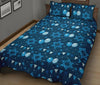 Hanukkah Balloon Print Pattern Bed Set Quilt-grizzshop